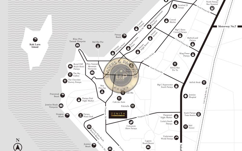 Apartmánový komplex ZENITH PATTAYA, Thajsko