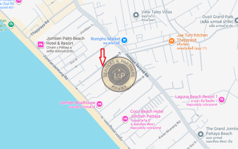 Thajsko-Pattaya-Jomtien-1izbový apartmán-štúdio, blízko pláže