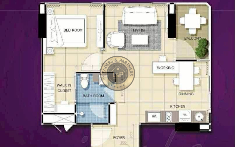 Thajsko-Pattaya-Jomtien-2 izbový apartmán s balkónom-La Santir