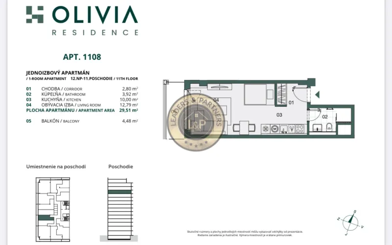 Nový 1-izb. byt s výhľadom na prenájom | ROŽŇAVSKÁ, BA III