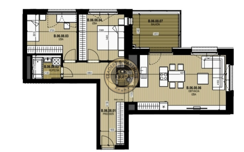 3-izb. byt v novostavbe na prenájom | EINPARK, BA V