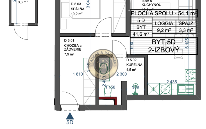 Na prenájom 2 izbový byt v novostavbe Greenside V, Michalovce, Zvončeková ulica