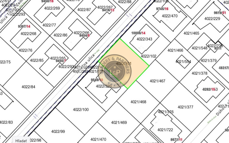 Pozemok vhodný na výstavbu RD  v Trnave na Peknom Poli