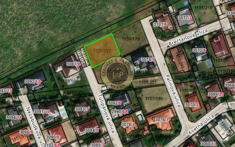 Na predaj 2 stavebné  pozemky v Galante na Tulipánovej ulici