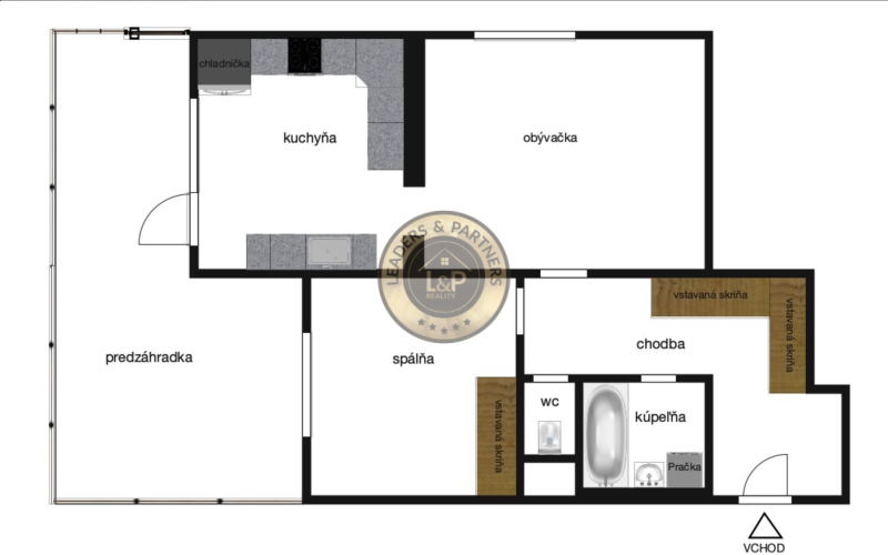L&P | Prenájom 2-izbového bytu s predzáhradkou