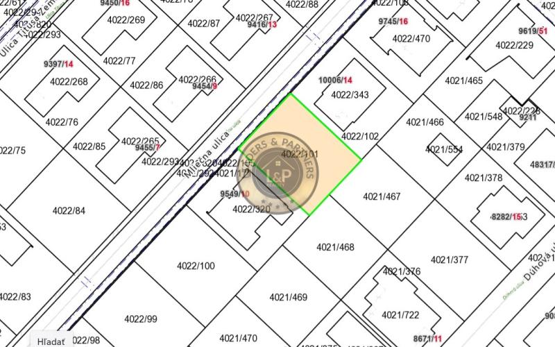 Pozemok vhodný na výstavbu RD  v Trnave na Peknom Poli