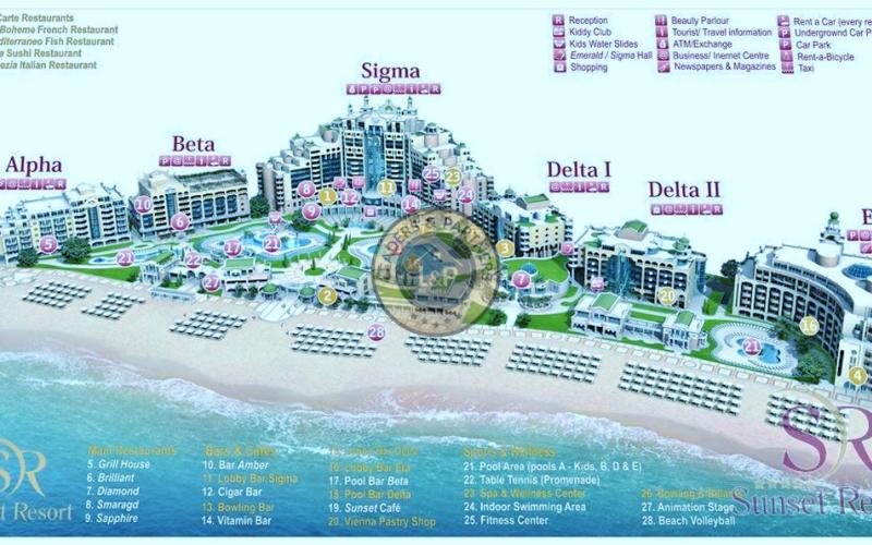 Apartmán 3+kk SunSet Resort-Pomorie, Bulharsko