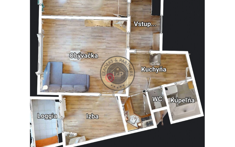 NA PRENÁJOM 2,5-izbový byt v lokalite Dlhé diely