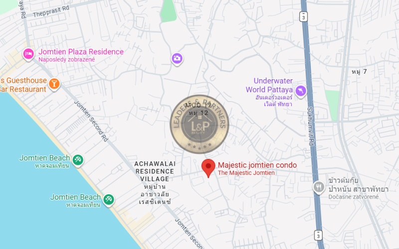 Thajsko-Pattaya-Jomtien-1 izbový byt-Majestic Condo