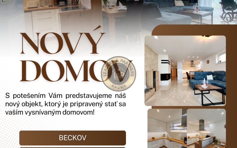 NOVÁ CENA! RD s výhľadom, ktorý berie dych v obci Beckov